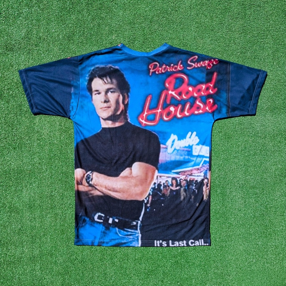 Patrick Swayze 1980s Retro Original Road House Last Call Front/Back M Shirt NWOT - Picture 3 of 4